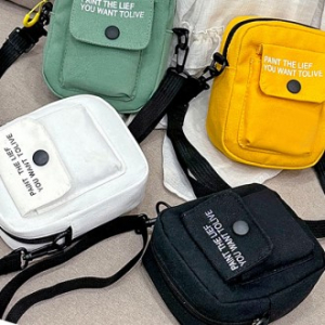 캔버스 데일리 핸드폰 탬버린백 슬링백 여행용크로스 에코 미니백 학생가방