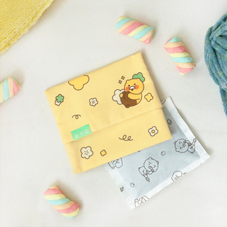 납작 미니 핫팩 파우치 옐로우 #5