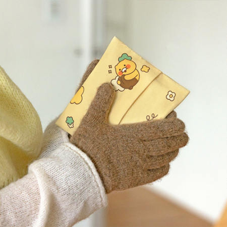 납작 미니 핫팩 파우치 옐로우 #3