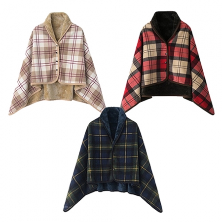 똑딱이 숄더겸용 무릎망토담요 80X135cm LS08 #3