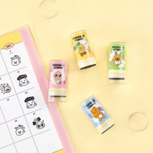 캐릭터 칭찬 메세지 스탬프 4종