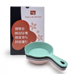 다올 항균 손잡이 앞접시 4P 세트 칼라박스