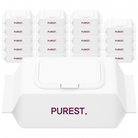 퓨어스트 시그니처 초순수 저자극 엠보싱 아기물티슈 캡형 50평량 1팩, 100매입 #2