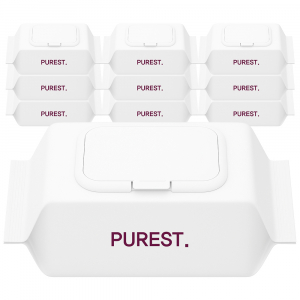 퓨어스트 시그니처 초순수 저자극 엠보싱 아기물티슈 캡형 50평량 1팩, 100매입