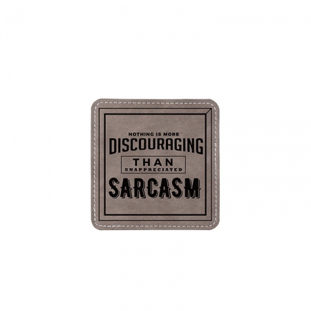 아르덴 가죽 사각 코스터 그레이 // 풀컬러 인쇄 무료 #2