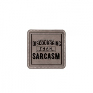 아르덴 가죽 사각 코스터 그레이 // 풀컬러 인쇄 무료