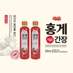 웰크리 홍게간장 2p 500ml 2개