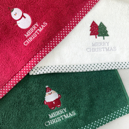 [송월타올] 크리스마스 파티 130g 1매 세면타올 #4