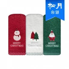 [송월타올] 크리스마스 파티 130g 1매 세면타올