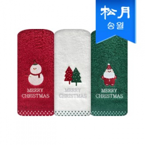 [송월타올] 크리스마스 파티 130g 1매 세면타올