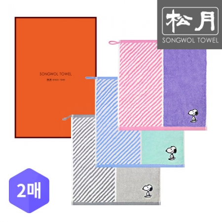 송월 스누피 스플릿36 핸드타올 2p 세트 #2