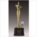 작은이미지: 금속크리스탈 골프 트로피 155 #2