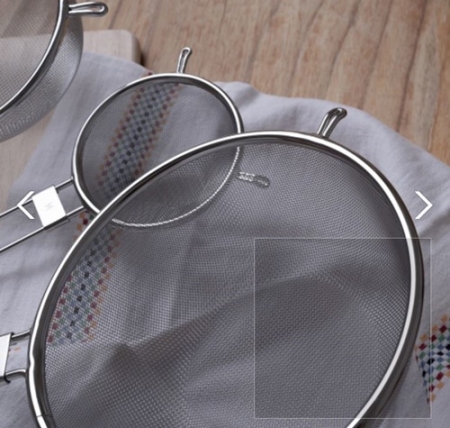 JVR 올스테인레스 다용도 체망 채망 스텐채망 손잡이채망 건진망 3종세트 #3