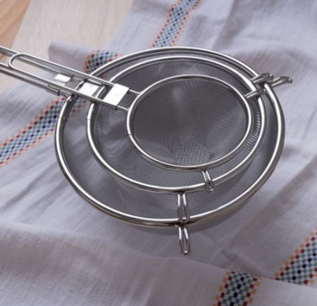 JVR 올스테인레스 다용도 체망 채망 스텐채망 손잡이채망 건진망 3종세트 #2