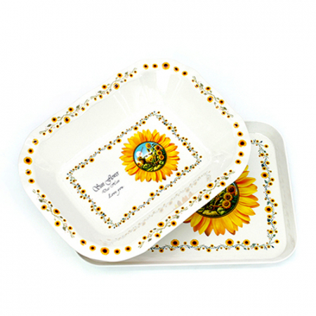 뉴사각볼 쟁반 2p 해바라기 #2