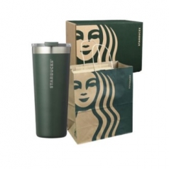 스타벅스 정품 우디 하우스 텀블러 591ml 기프트박스 쇼핑백