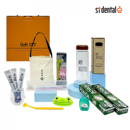 신박한세트 4호 보틀 페리오100g 텀블러파우치 오랄케어 치과용 칫솔치약 선물세트 #4
