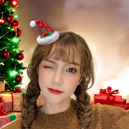 미니 산타 머리핀 #3