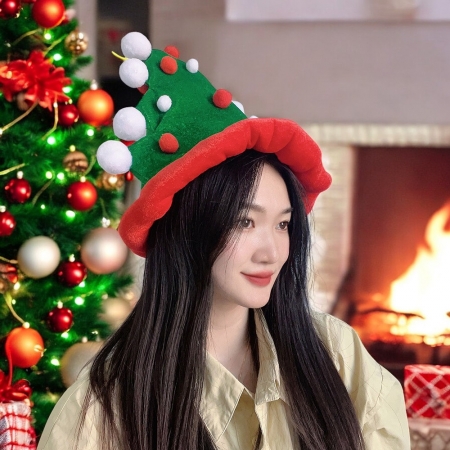 눈송이 크리스마스 트리모자 #2