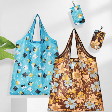 로페리아 방수 큐티패턴 접이식 시장가방 (0190215) #2