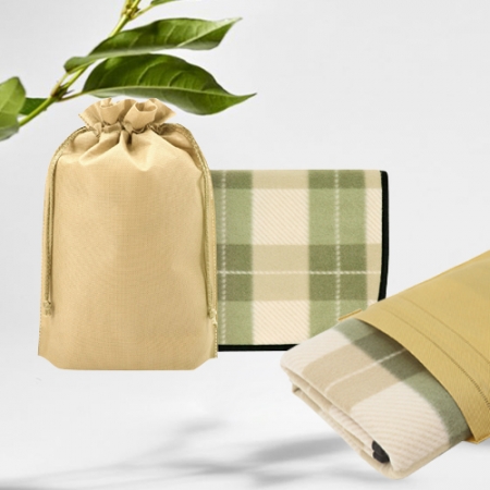 따뜻한 컬러체크 포켓 무릎 담요 #3