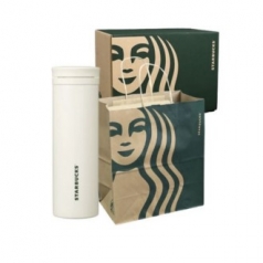 스타벅스 정품 화이트 아이리스 텀블러 473ml 기프트박스 쇼핑백