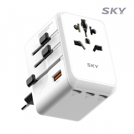 스카이 필 T65PD 2500W 급 GaN 65W 초고속 5포트 충전 어댑터 #4