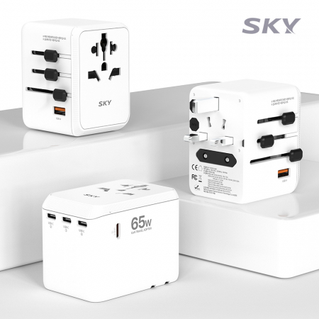 스카이 필 T65PD 2500W 급 GaN 65W 초고속 5포트 충전 어댑터 #3