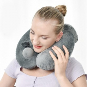 에어넥핏 자동에어펌프목쿠션 여행용차량용 목쿠션 목베개