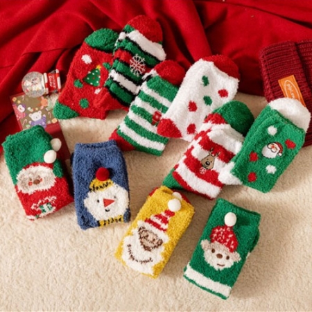 크리스마스 캐롤 수면양말 #3