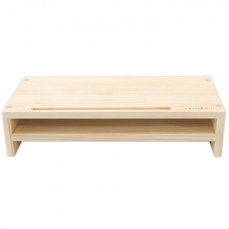 우드밀리 원목 소나무 모니터받침대 베이직 2단 #2