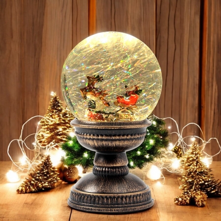 썰매산타 LED  스노우볼 오르골 #3