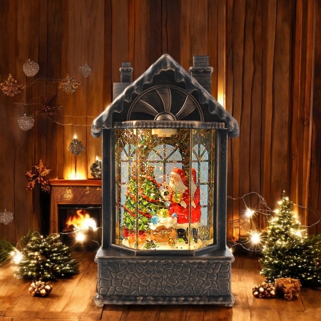 산타의집 LED 스노우볼 오르골 #2