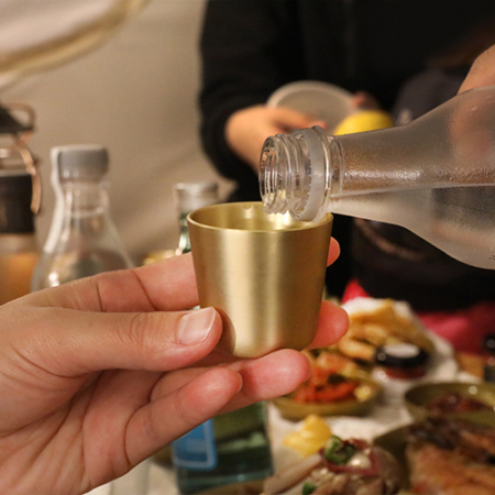 쿠플라트 황동 소주잔 2구 // 기본 각인없음 #3