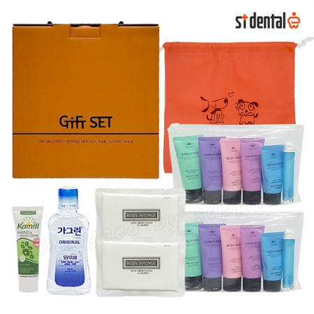 신박한세트 8호 LG미니스6종x2p 카밀핸드크림 가그린100ml 칫솔치약 선물세트 #2