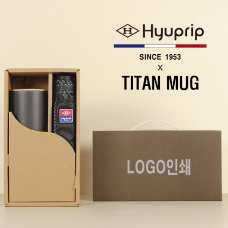 협립3단엠보 수동우산 + 타이탄우드 스텐머그컵1P 세트 #2