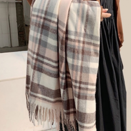 미스트 체크파스텔머플러 넥워머 머플러 목도리 #2