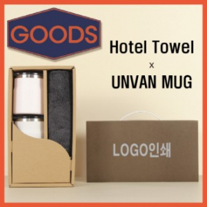 코마 40수200호텔타월 + 어반머그컵2P 굿즈용세트