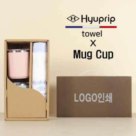 협립눈꽃타월타월+로하스머그컵2P 세트 #2