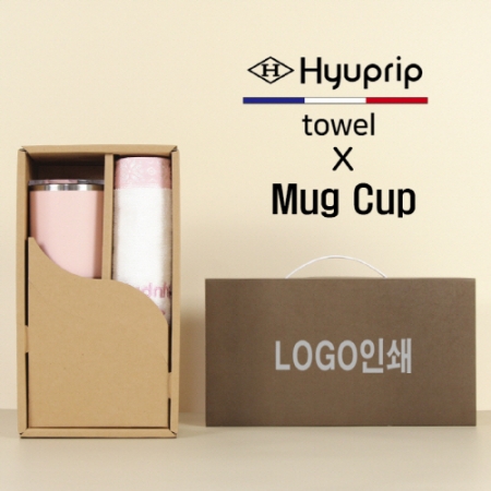 협립눈꽃타월타월+로하스머그컵1P 세트 #2