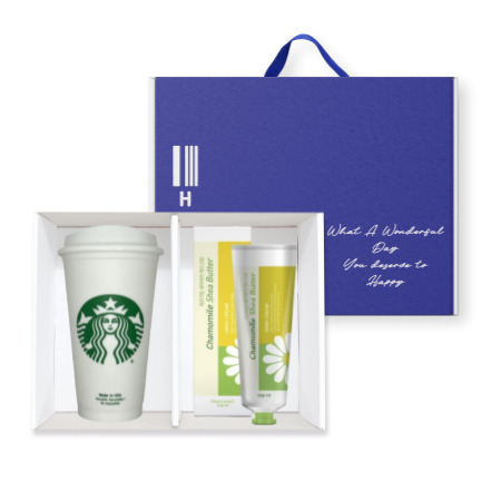 스타벅스 정품 리유저블 그란데 캐모마일 핸드크림 1P 손잡이 기프트박스 세트 #2