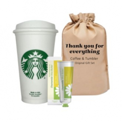 스타벅스 저품 리유저블 그란데 캐모마일 핸드크림 1P 파우치세트