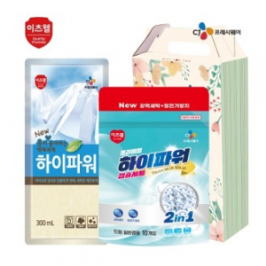 CJ프리미엄 하이파워 캡슐세제10개입 하이파워리필 2종세트
