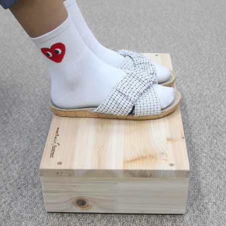 우드밀리 원목 삼나무 발받침대 WDF504 #2