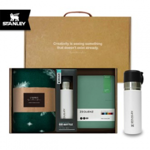레스쁘리 프리미엄 모나미 세트 A 지퀀스 A5 노트+스탠리 고진공 슬림 보틀+담요