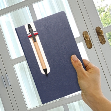 펜꽂이 양장 네이비 // 붙임식 #2