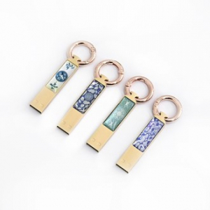 아름누리 자개 도자기무늬 스틱 USB