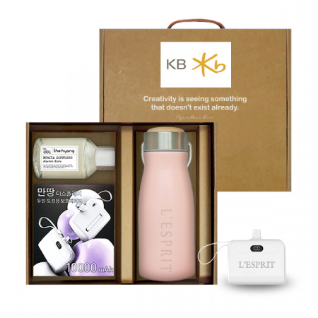 레스쁘리 스페셜 3P세트 EE 도킹형 보조배터리+밀크우드 텀블러+디퓨저 #3