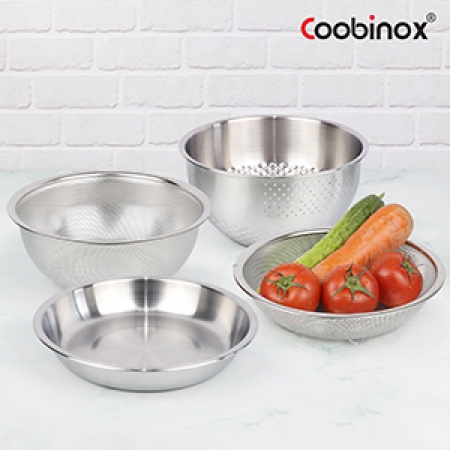 [쿠비녹스] 아트웨어 쌀함박 높은채반 낮은채반 쟁반 4종 세트 #2