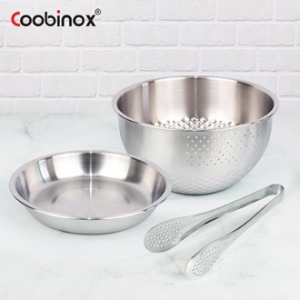 [쿠비녹스] 아트웨어 쌀함박 쟁반 집게 3종 세트